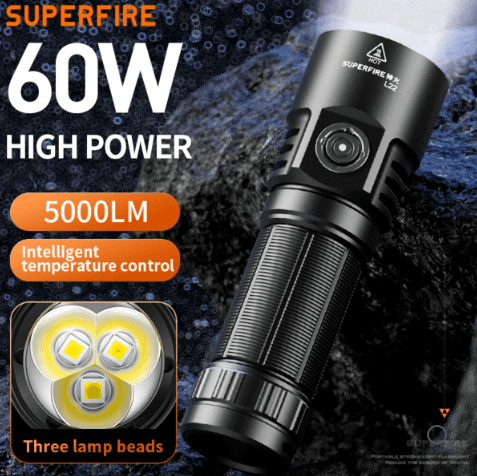 Ліхтар Superfire L22 Black Фото 2